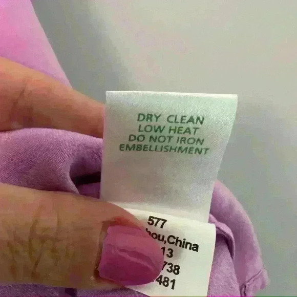 Lilly Pulitzer Silk Purple Sleeveless Blouse with Decorative Neck Size XS - Picture 10 of 10